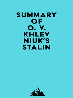 cover image of Summary of O. V. Khlevniuk's Stalin